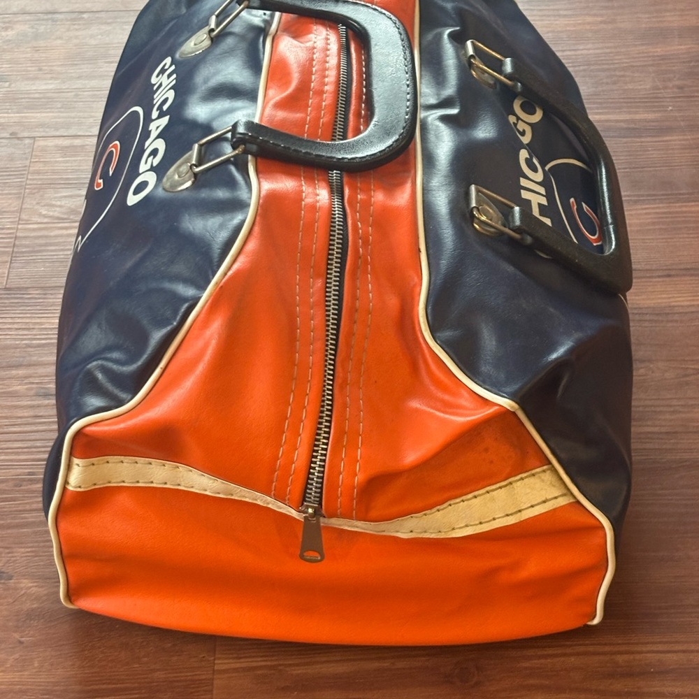 Chicago Bears Navy and Orange Duffel Bag - Picture 2 of 7